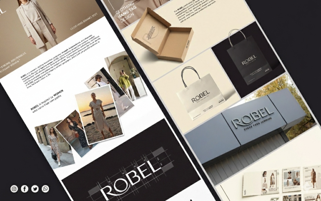 ROBEL: Complete Luxury Brand Identity & Retail Experience